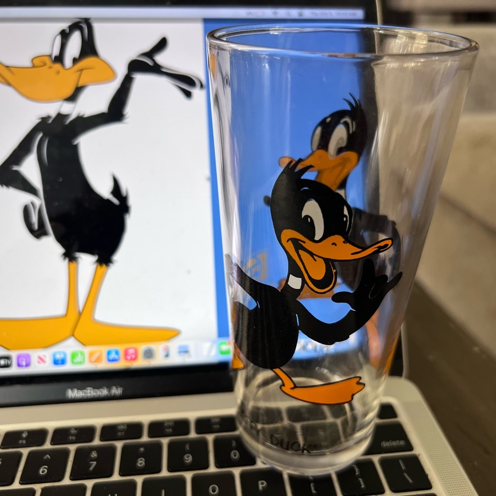Daffy Duck Clear Glass Tumbler